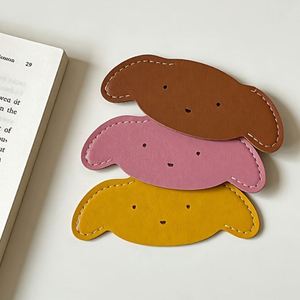 Cheap PU Leather Cute Corner Page <b>Bookmarks</b> Book Accessories for Reading Lovers Dog Leather Page Marker for Gifts - Product Image 2