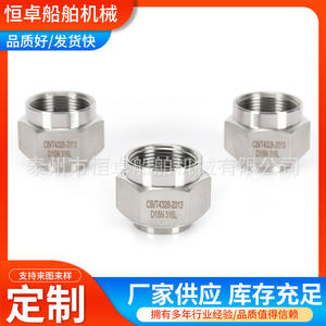 Connecteur de conduit flexible en métal étanche de type D, épaule plate extérieure, fileté, acier inoxydable, type DPJ, conduit de câble de type extrémité - Product Image 3