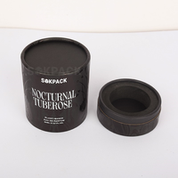 Boîte-cadeau en tube de papier rond de luxe personnalisée, boîte cylindrique en carton avec insert en mousse personnalisé pour l'emballage de parfums et de cosmétiques