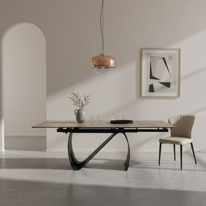 Tavolo da Pranzo di Lusso in Pietra Sinterizzata Nordica, Allungabile, per Ristorante, Grande Cucina e Sala da Pranzo - Product Image 2
