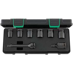 STAHLWILLE - 96231101 <b>IMPACT</b> set (8 pcs.) - EAN 4018754261703 <b>IMPACT</b> <b>SOCKETS</b> AND ACCESSORIES - Product Image 1