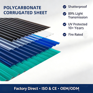 Panneau alvéolé en polycarbonate industriel durable et personnalisable pour pergola, toit de cour et lucarne, effet cristal bleu - Product Image 5