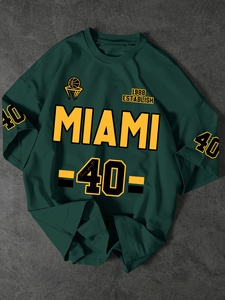 <span class=keywords><strong>T</strong></span>-<span class=keywords><strong>shirt</strong></span> de basket-ball vintage <span class=keywords><strong>Miami</strong></span> 40 pour homme - rétro 1986, numéro 40 imprimé, surdimensionné, streetwear, respirant - Product Image 6