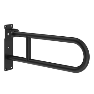 Foshan personalizzato nero acciaio inossidabile pieghevole corrimano da doccia senza barriere per anziani disabili manopole - Product Image 2