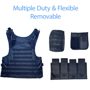 Bảo vệ an ninh Oxford tấm tàu sân bay phát hành nhanh chóng thiết bị đào tạo chiến thuật Airsoft vest Modular paintball Vest Ngoài trời Túi - Product Image 5