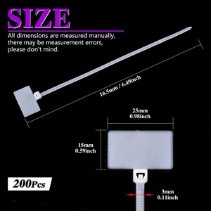 Etichetta in nylon colorato cavo cavo collegamento rete segno segno di tenuta in plastica impermeabile fascetta cavo - Product Image 5