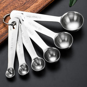 ชุดช้อนตวงสแตนเลส 6 ชิ้น 304 เกรดอาหาร ด้ามยาว อุปกรณ์ทำขนม กาแฟ นมผง ดีไซน์มินิมอล - Product Image 5