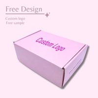 Boîte d'expédition en carton ondulé personnalisée avec impression de logo, emballage en carton rigide, boîte d'abonnement noire pour envoi postal