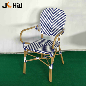 Meubles de <span class=keywords><strong>Restaurant</strong></span> extérieur commercial Style français <span class=keywords><strong>Paris</strong></span> café Bar Bistro chaise en rotin jardin Table à manger ensemble - Product Image 5