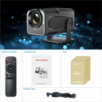 Mini projecteur LCD HY320 720P, portable, extérieur, Android 11, projecteur de cinéma maison avec double Wifi6 BT5.0 Android 11