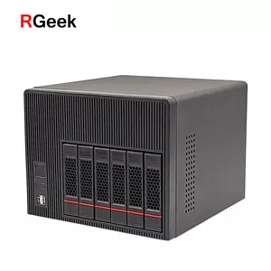 RGEEK HDD 6 bays NAS server case with 6gb sata backplane for NAS storage server