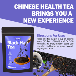 OEM ODM Listo para Enviar Bolsitas de Té Herbal Negro Natural Mezcla de Sésamo Negro, Arroz, Frijol y Goji Favorece la Salud del Cabello 20 Bolsitas - Product Image 3