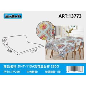 Ingrosso 280g motivo floreale stampato Peva/PP rotolo tovaglia 137x20M per la casa e il ristorante sala da pranzo decorazione campione gratuito - Product Image 1