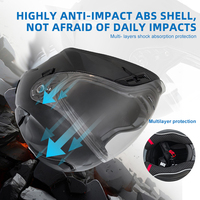 Casque d'écoute sans fil certifié DOT Fashion Impact Resistance Racing ABS Modular Motorcycle Helmet