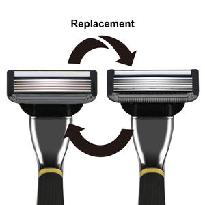 Système de rasage pour hommes à 6 lames incurvées |   Cartouches profilées pour un contact et un confort ultimes avec la peau, avec recharges - Product Image 4