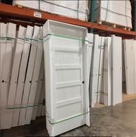 Portes intérieures modernes en bois massif de luxe à 5 panneaux de 9 pieds pour chambre à coucher avec cadre