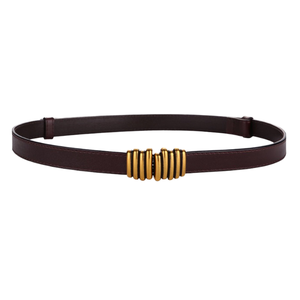 Cinturón de Moda para Mujer con Hebilla Ajustable de Aleación y Cuero Vacuno - Longitud y Ancho Personalizables, Cinturón Casual Resistente - Product Image 1