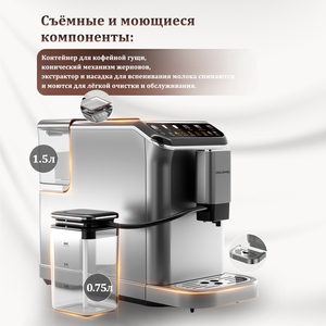 OULEMEI Cafetera De Expreso Machine à café 15/20bar Pompe à pression puissante Cappuccino Latte Cafetera De Expreso électrique - Product Image 3