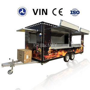 Chariot de nourriture mobile rapide à bas prix 2025, chariot de crème glacée, chariot de pizza, remorque de camion de nourriture personnalisée - Product Image 6