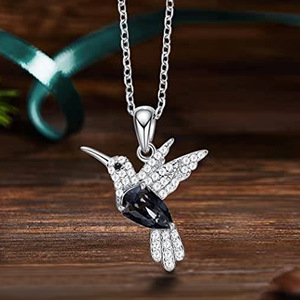 Collana con ciondolo a forma di uccello per donna, gioielli semplici e alla moda, regalo per l'uso quotidiano - Product Image 2