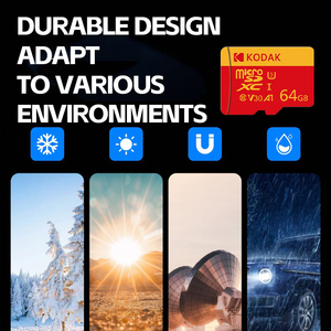 การ์ดหน่วยความจำ Kodak Micro RC TF 64GB U3 V30 A1 การ์ดหน่วยความจำความเร็วสูงสำหรับกล้องติดรถยนต์ - Product Image 4