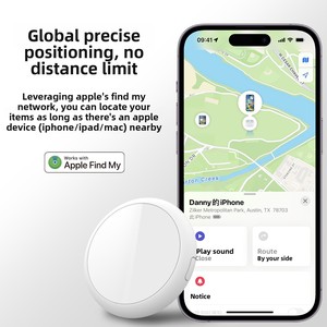 Localizador Global Antipérdida Alternativo de Fábrica, Rastreador FindMy para IOS y Android, Seguimiento de Activos, Batería de Larga Duración - Product Image 1