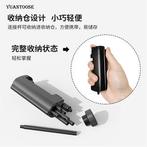 Support de lampe de camping Yuantoose en alliage d'aluminium, pliable et portable, avec crochet pour utilisation en extérieur - Product Image 2