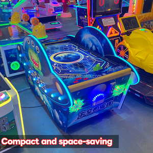 Mesa de Hockey de Aire Interactiva con Luces LED de Neón, Temática Espacial, con Idiomas Español e Inglés, para Salas de Juego y Cafeterías - Product Image 2