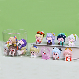 12ชิ้นกล่องปริศนาพีวีซีอะนิเมะตุ๊กตาปริศนา4ซม. Genshin Klee Hutao VENTI ของเล่นเรซินรูปปั้นตุ๊กตา - Product Image 5