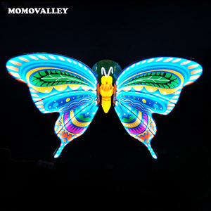 Lumière décorative extérieure bleue de 150 cm, 54 W, papillons réalistes, LED, Noël, Nouvel An, jardin, cour, <span class=keywords><strong>parc</strong></span>, zoo - Product Image 1