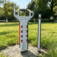 Accessoires de tir à l'arc pour la chasse en extérieur : Poulie de lance-pierre à chargement automatique pour résine d'impression 3D, catapulte à tir rapide combinée