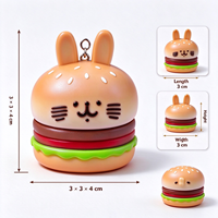 Jouet anti-stress géant en forme de hamburger - 19,5 cm 550 g Jouet sensoriel