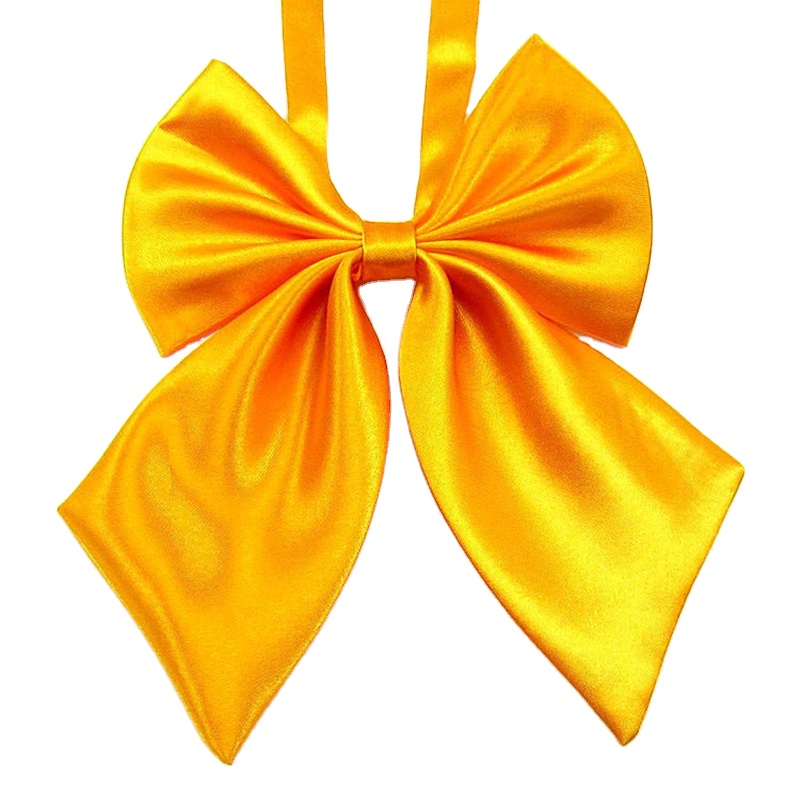 High quality polyester Clothing accessories bowties Uniform Polyester Bowties Plain School Style Lady Girl Bow Tie