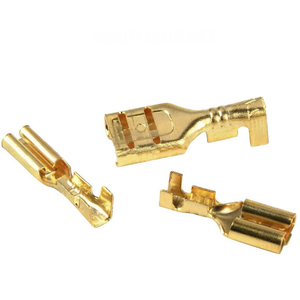 Lot de 100 connecteurs femelles en laiton de type pelle 6,3 mm, bornes à sertir à froid pour haut-parleur de <span class=keywords><strong>voiture</strong></span>, fils <span class=keywords><strong>électrique</strong></span>s, connecteurs de fils <span class=keywords><strong>électrique</strong></span>s - Product Image 3