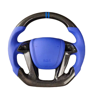 Volante Deportivo de Fibra de Carbono y Cuero Perforado para <span class=keywords><strong>Honda</strong></span> Accord 8ª Generación Crosstour, en Oferta - Product Image 5