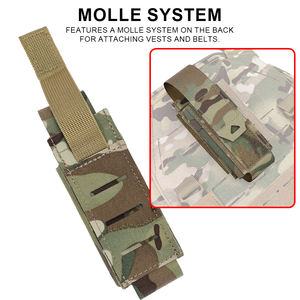 Portacargador Táctico Funcional Individual para Cargadores 556 M4, Desmontable, con Tapa Abatible, Ligero, Camuflaje Original - Product Image 5