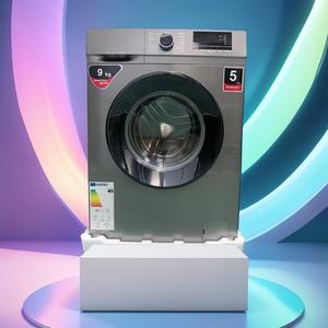 Lavadora de Carga Frontal de 9 kg para el Hogar, 220 V, 50 Hz, Motor Potente de 1950 W con Centrifugado, Clase A, Lavado Rápido de 15 Minutos, Grado 1, Alta Eficiencia - Product Image 1