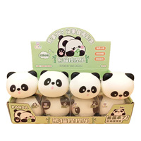 Gadget anti-stress adorable en forme de tête de panda, boule à presser à récupération lente, jouet de décompression en forme de mochi à pétrir