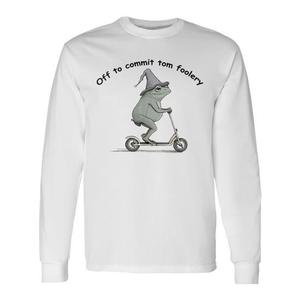 Camiseta de manga larga Off To Commit Tom Foolery Frog - Product Image 1