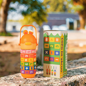 430ML enfant bouteille d'eau sangle éducative mignon lapin en acier inoxydable flacon à vide nouvel étudiant Thermos tasse pour <span class=keywords><strong>les</strong></span> mathématiques des enfants - Product Image 3
