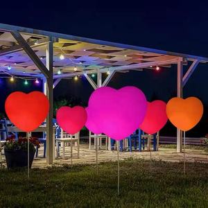 Lampada da Terra a LED a Forma di <span class=keywords><strong>Cuore</strong></span>, Luce Calda Dimmerabile, Tema Amore, Illuminazione per Esterni, Finestre, Decorazione Natalizia IP65 per Cortile - Product Image 3