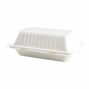 Contenedor de Alimentos Biodegradable <span class=keywords><strong>BIOPACK</strong></span> Box98 de 9 Pulgadas, Tipo Concha, Hecho de Bagazo de Caña de Azúcar, para Llevar - Product Image 5