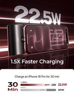 LISEN 2026 Mini Chargeur Portable Power Bank 7000mAh avec Affichage Numérique Charge Rapide 22.5W Petite Batterie Externe pour iPhone 17 16
