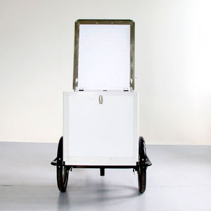 <span class=keywords><strong>Petit</strong></span> chariot commercial de Popsicle de crème glacée 3 roues tricycle de charge avant de crème glacée avec de grandes boîtes de cargaison en plastique à vendre - Product Image 3