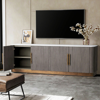 Meuble TV en bois de style moderne et luxueux, vintage, antique, royal, pour salon, console multimédia, couleurs personnalisables pour chambre à coucher