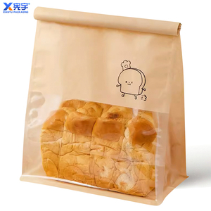 Bolsa de <span class=keywords><strong>Papel</strong></span> Kraft para <span class=keywords><strong>Pan</strong></span> Tostado, Resistente a la Humedad, para Panadería, con Impresión de Logotipo y Asa de Alambre - Product Image 4