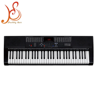 Teclado Electrónico HUASHENG de 61 Teclas, 100 Timbres, 100 Ritmos, Pantalla LED, Piano de Enseñanza para Principiantes