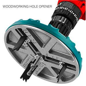 Scie cloche pour le travail du bois <span class=keywords><strong>Elec</strong></span>.tric Drill Pun.ching Panneau de gypse Aluminium Plastique Too.l Trou réglable Er - Product Image 5