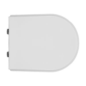 Asiento de inodoro para inodoro Jumbo, forma Xilo, blanco, con bisagras de expansión - Product Image 1