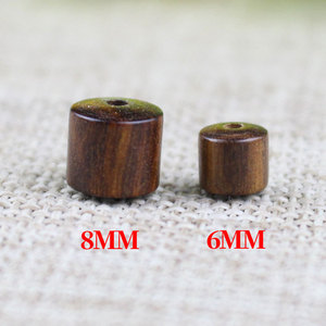 Black Rosewood Loose Beads Round Spacer Wood Beads For <b>Bracelet</b> Making 108 Count <b>Buddhist</b> Jewelry Accessories Barrel Shape - Product Image 5